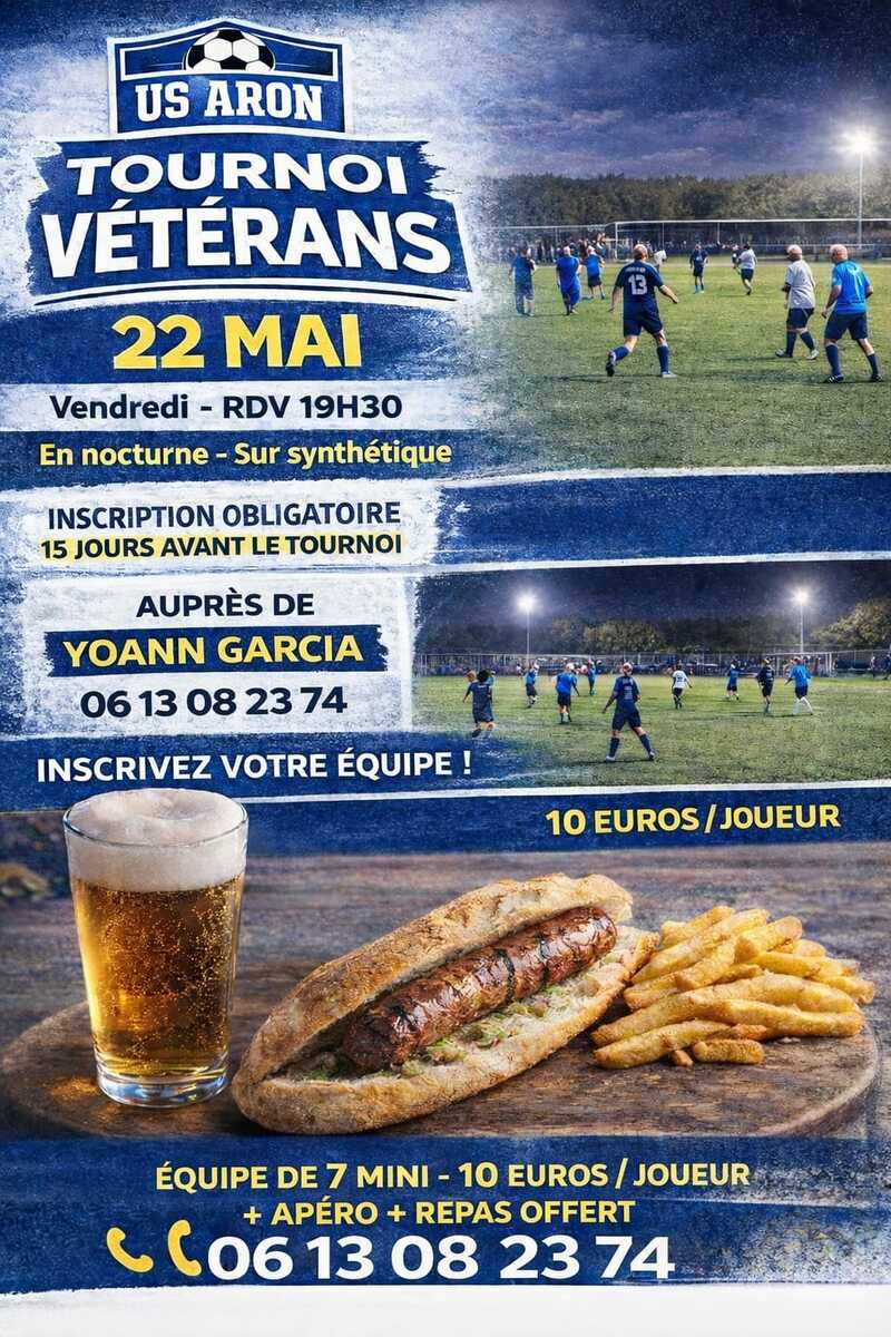 LE TOURNOI VETERANS C'EST VENDREDI