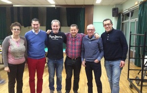 LE PODIUM DU CONCOURS DE BELOTE