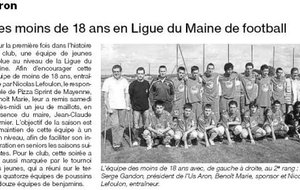 septembre 2008 
les 18 ans en ligue du Maine