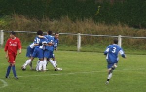 2009 Scène de joie après le 1er but d'Alex