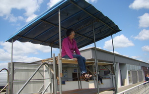 Laurence en tribune présidentielle