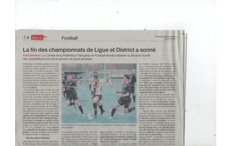 Saison 2019-2020 Clap de fin ? 