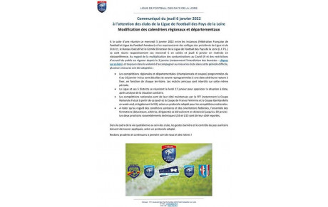 NOUVEAU PROTOCOLE SANITAIRE AU 06 01 2022