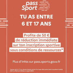 LE PASS SPORT EST RECONDUIT POUR LA SAISON 2026 2027